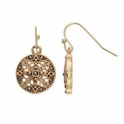 Sonoma Goods For Life™ Round Filigree Drop Earrings Silver Tone -Sonoma Goods For Life shop unnamed file 12354