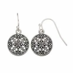 Sonoma Goods For Life™ Round Filigree Drop Earrings Silver Tone -Sonoma Goods For Life shop unnamed file 12355
