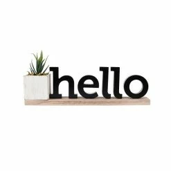 Sonoma Goods For Life® Hello Caption Faux Plant Table Decor