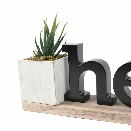 Sonoma Goods For Life® Hello Caption Faux Plant Table Decor 5 Sonoma Goods For Life® Hello Caption Faux Plant Table Decor - Image 3