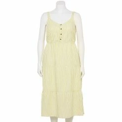 Plus Size Sonoma Goods For Life® Tiered Midi Dress