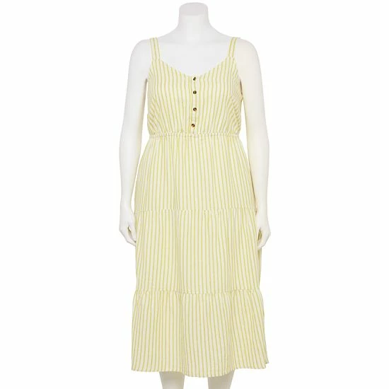 Plus Size Sonoma Goods For Life® Tiered Midi Dress 3 Plus Size Sonoma Goods For Life® Tiered Midi Dress