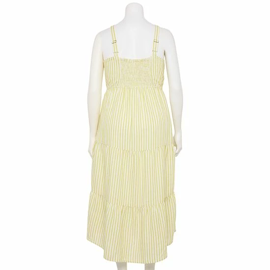 Plus Size Sonoma Goods For Life® Tiered Midi Dress 4 Plus Size Sonoma Goods For Life® Tiered Midi Dress - Image 2