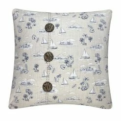 Sonoma Goods For Life® Seaside Toile Feather Fill Throw Pillow