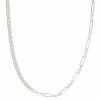 Sonoma Goods For Life® Asymmetrical Chain Necklace Silver Tone