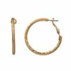 Sonoma Goods For Life® Textured Nickel Free Gold Hoop Earrings -Sonoma Goods For Life shop unnamed file 12573