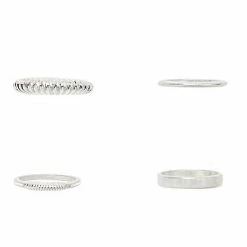 Sonoma Goods For Life® Silver Tone Worn Radial Texture Ring Set -Sonoma Goods For Life shop unnamed file 12586