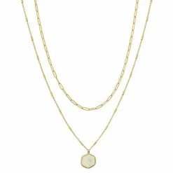 Sonoma Goods For Life® Hexagon Nickel Free Pendant Necklace