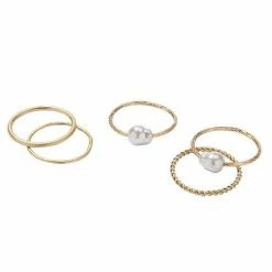 Sonoma Goods For Life® Pearl & Twisted Ring 5 Pack -Sonoma Goods For Life shop unnamed file 12589
