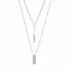Sonoma Goods For Life® Rectangle High-Low Nickel Free Pendant Necklace