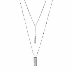 Sonoma Goods For Life® Rectangle High-Low Nickel Free Pendant Necklace