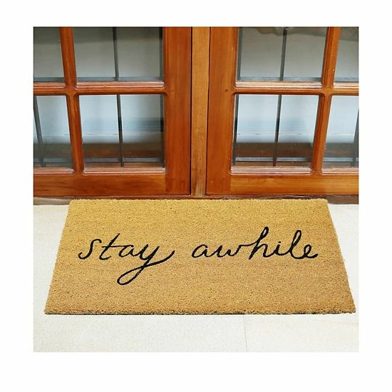 Sonoma Goods For Life® Stay Awhile 18'' X 30'' Coir Doormat 6 Sonoma Goods For Life® Stay Awhile 18'' X 30'' Coir Doormat - Image 4
