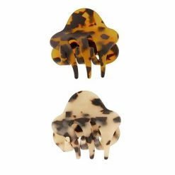 Sonoma Goods For Life® Small-Claw Matte Brown & Blonde Tort 2-Piece Clip Set