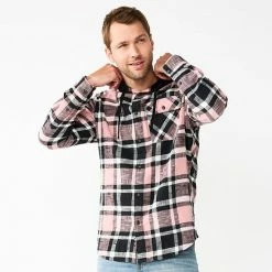 Men's Sonoma Goods For Life® Hooded Flannel Button-Down Shirt Pink Plaid 15 Men's Sonoma Goods For Life® Hooded Flannel Button-Down Shirt Pink Plaid -Sonoma Goods For Life shop unnamed file 1261