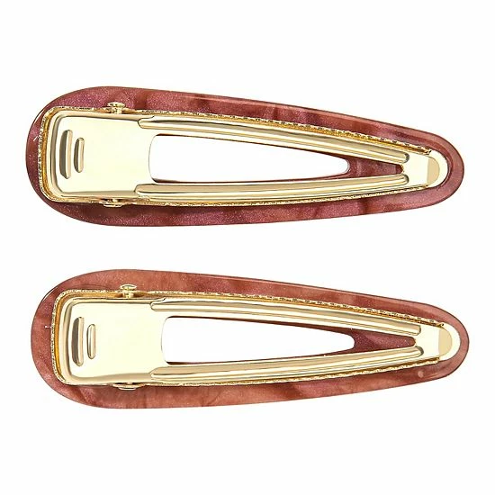 Women's Sonoma Goods For Life® Matte Acetate Red Clip 2 Pack Set 4 Women's Sonoma Goods For Life® Matte Acetate Red Clip 2 Pack Set - Image 2