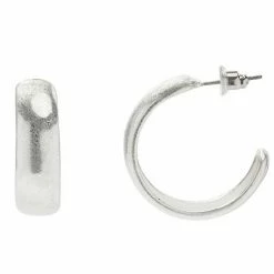 Sonoma Goods For Life® Medium J Hoop Earrings Gold Tone -Sonoma Goods For Life shop unnamed file 12629