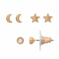 Sonoma Goods For Life® Whimsy Nickel Free Stud Earrings 3 Pack