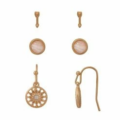 Sonoma Goods For Life® Whimsy Stud Nickel Free Earrings 3 Pack