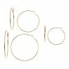 Sonoma Goods For Life™ Graduated Nickel Free Hoop Earring Set Rose Gold Tone -Sonoma Goods For Life shop unnamed file 12644