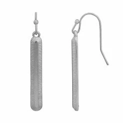 Sonoma Goods For Life® Silver Tone Nickel Free Linear Drop Earrings