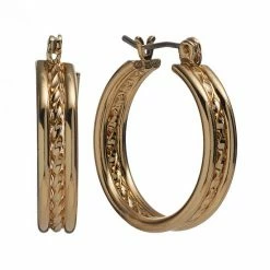 Sonoma Goods For Life™ Twist Triple-Hoop Earrings Gold Tone -Sonoma Goods For Life shop unnamed file 12673