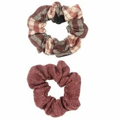 Sonoma Goods For Life® Solid Red & Multi Plaid 2-piece Scrunchie Set