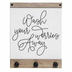 Sonoma Goods For Life® Wash Your Worries Away 3-Hook Laundry Wall Decor