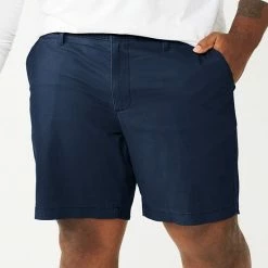 Big & Tall Sonoma Goods For Life® Regular-Fit Flex Flat-Front Shorts Light Khaki -Sonoma Goods For Life shop unnamed file 12781