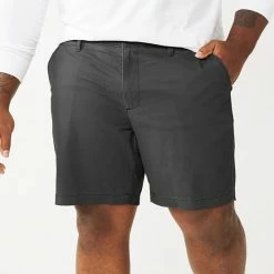 Big & Tall Sonoma Goods For Life® Regular-Fit Flex Flat-Front Shorts Light Khaki -Sonoma Goods For Life shop unnamed file 12785
