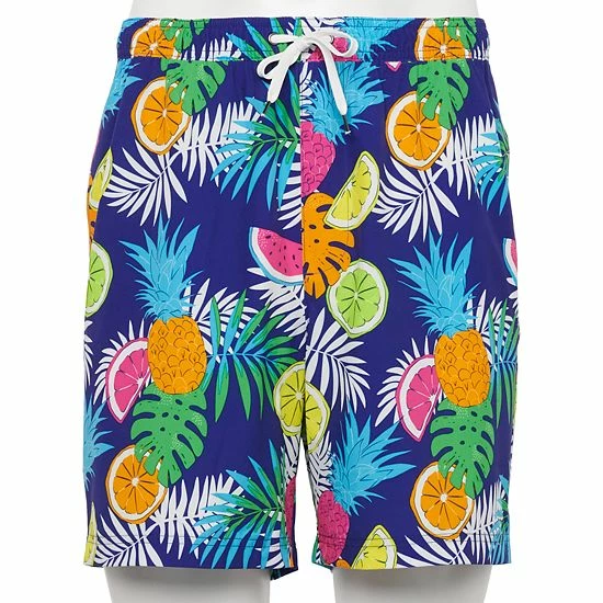 Men's Sonoma Goods For Life® Full Elastic-Waistband Swim Trunks Sunny Treat 7 Men's Sonoma Goods For Life® Full Elastic-Waistband Swim Trunks Sunny Treat - Image 5