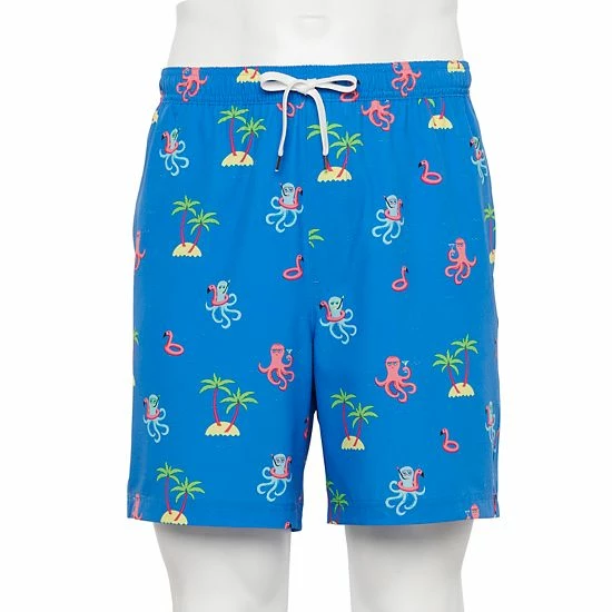 Men's Sonoma Goods For Life® Full Elastic-Waistband Swim Trunks Sunny Treat 8 Men's Sonoma Goods For Life® Full Elastic-Waistband Swim Trunks Sunny Treat - Image 6