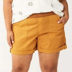 Plus Size Sonoma Goods For Life® Easy Pull-On Utility Shorts Sydney Olive -Sonoma Goods For Life shop unnamed file 12853