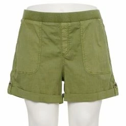 Plus Size Sonoma Goods For Life® Easy Pull-On Utility Shorts Sydney Olive -Sonoma Goods For Life shop unnamed file 12856