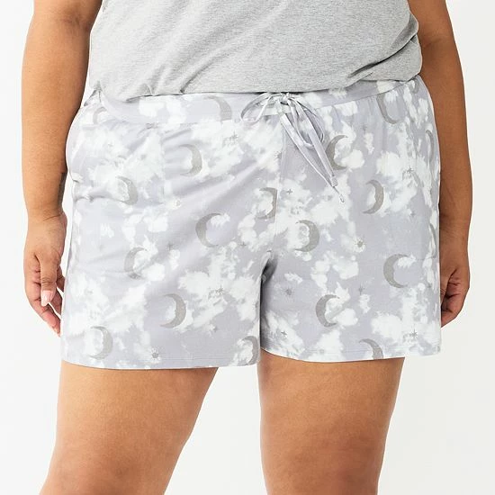 Plus Size Sonoma Goods For Life® Essential Pajama Shorts Heather Gray 7 Plus Size Sonoma Goods For Life® Essential Pajama Shorts Heather Gray - Image 5