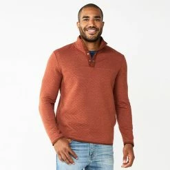 Men's Sonoma Goods For Life® Quilted Quarter-Snap Fleece Turquoise -Sonoma Goods For Life shop unnamed file 1300