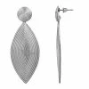 Sonoma Goods For Life® Silver Tone Textured Leaf Nickel Free Earrings -Sonoma Goods For Life shop unnamed file 13002
