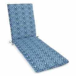 Sonoma Goods For Life® Indoor Outdoor Chaise Cushion Blue Shibori