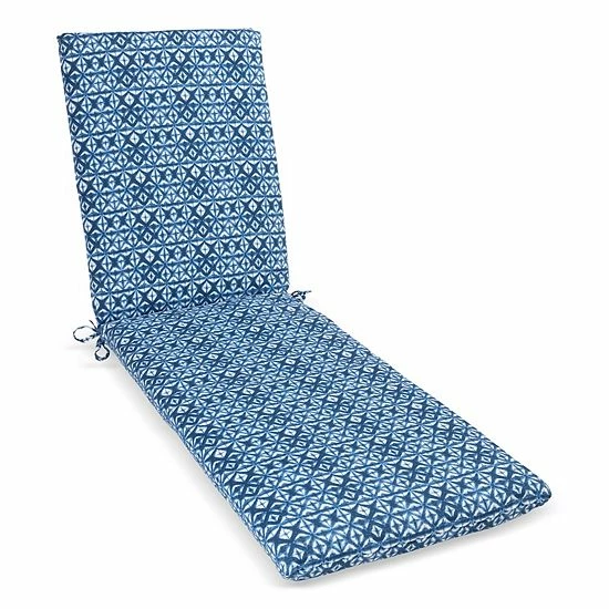 Sonoma Goods For Life® Indoor Outdoor Chaise Cushion Blue Shibori 3 Sonoma Goods For Life® Indoor Outdoor Chaise Cushion Blue Shibori