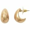 Sonoma Goods For Life® Chunky Mini J Hoop Earrings Gold Tone