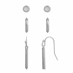 Sonoma Goods For Life® Silver Tone Nickel Free Earring Set