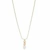 Sonoma Goods For Life® Chain With Casted Metal & Pearl Drop Pendant Necklace