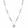 Sonoma Goods For Life® 2 Row Blue Bead With Casted Coin Pendant Necklace -Sonoma Goods For Life shop unnamed file 13093
