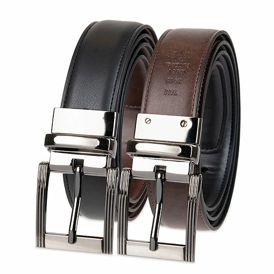 Sonoma Goods For Life® Reversible Stitch-Edge Faux-Leather Belt Black Brown 5 Sonoma Goods For Life® Reversible Stitch-Edge Faux-Leather Belt Black Brown - Image 3