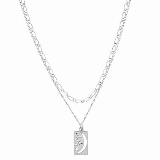 Sonoma Goods For Life® 2 Row Celestial Pendant Necklace 3 Sonoma Goods For Life® 2 Row Celestial Pendant Necklace