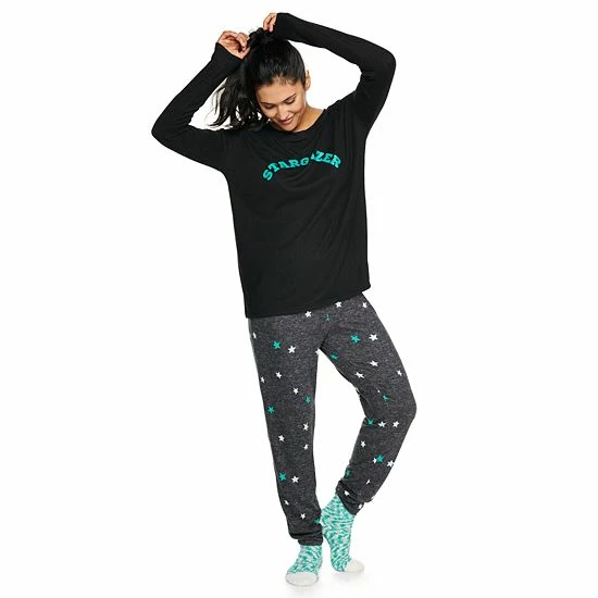 Women's Sonoma Goods For Life® 3-pc. Long Sleeve Pajama Top, Pajama Pants & Socks Set Green Soft Camo 17 Women's Sonoma Goods For Life® 3-pc. Long Sleeve Pajama Top, Pajama Pants & Socks Set Green Soft Camo - Image 15