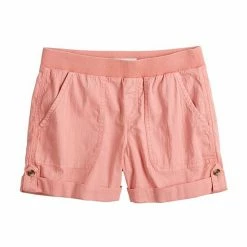 Petite Sonoma Goods For Life® Rib Waistband Utility Shorts Rose -Sonoma Goods For Life shop unnamed file 13166