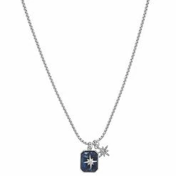 Sonoma Goods For Life® Blue Inlay With Star Pendants Adjustable Necklace