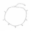 Sonoma Goods For Life® Silver Tone Two-Row Simulated Crystal Station Anklet -Sonoma Goods For Life shop unnamed file 13190