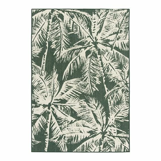 Sonoma Goods For Life® Indoor Outdoor Palm Area Rug Green 11 Sonoma Goods For Life® Indoor Outdoor Palm Area Rug Green - Image 9