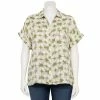 Plus Size Sonoma Goods For Life® Button-Down Shirt Yellow Textured Daisy -Sonoma Goods For Life shop unnamed file 13266